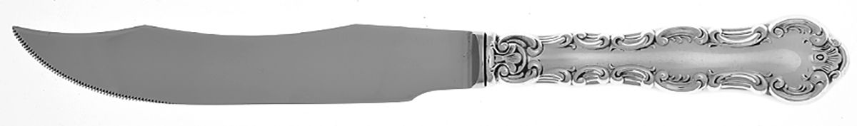 Pompadour (Sterling, 1914, No Monograms) Individual Fish Knife with Stainless Blade by Birks Silver-1