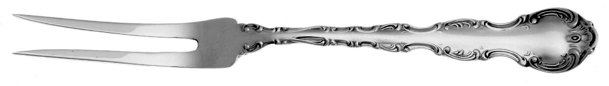 Pompadour (Sterling, 1914, No Monograms) Lemon Fork by Birks Silver-1