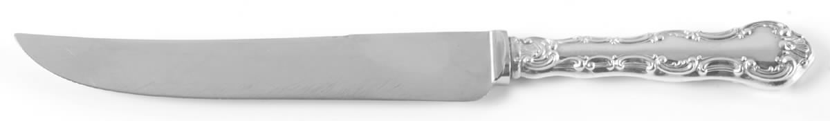 Pompadour (Sterling, 1914, No Monograms) Small Steak Carving Knife with Stainless Blade by Birks Silver-1