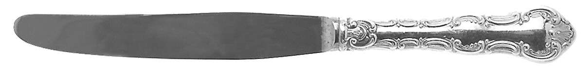 Pompadour (Sterling, 1914, No Monograms) Modern Hollow Knife by Birks Silver-1