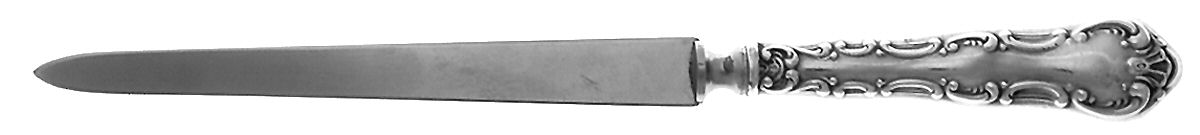 Pompadour (Sterling, 1914, No Monograms) Letter Opener with Stainless Blade by Birks Silver-1