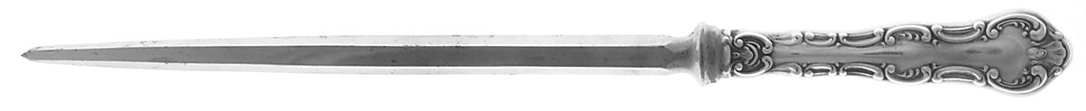 Pompadour (Sterling, 1914, No Monograms) Small Steel Rod Sharpener Knife by Birks Silver-1