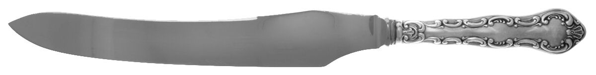 Pompadour (Sterling, 1914, No Monograms) Large Stainless Blade Roast Carving Knife by Birks Silver-1