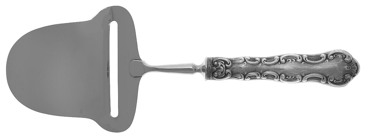 Pompadour (Sterling, 1914, No Monograms) Cheese Plane with Stainless Plane by Birks Silver-1