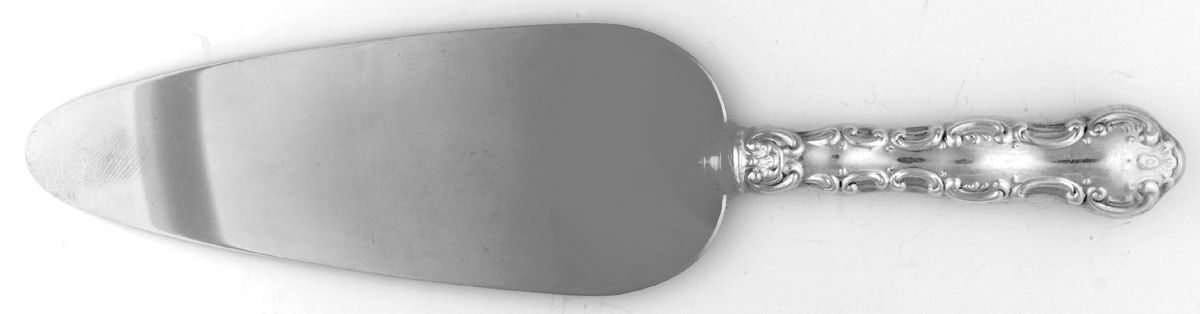 Pompadour (Sterling, 1914, No Monograms) Pie Server with Stainless Blade by Birks Silver-1