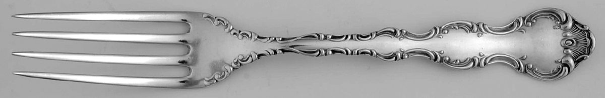 Pompadour (Sterling, 1914, No Monograms) Fork by Birks Silver-1