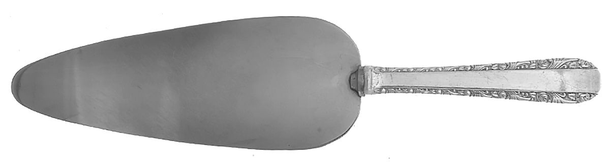 Rose Bower (Sterling, No Monograms) Pie Server with Stainless Blade by Birks Silver-1