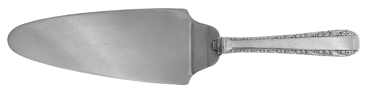 Rose Bower (Sterling, No Monograms) Pie Server Stainless Offset Blade by Birks Silver-1