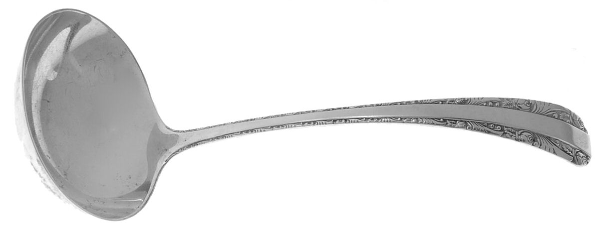 Rose Bower (Sterling, No Monograms) Solid Gravy Ladle by Birks Silver-1