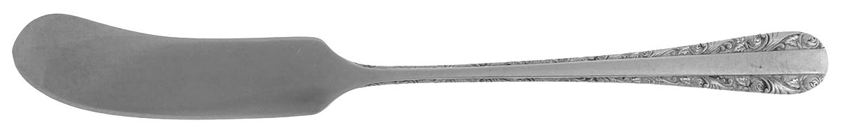 Rose Bower (Sterling, No Monograms) Flat Handle Butter Spreader by Birks Silver-1