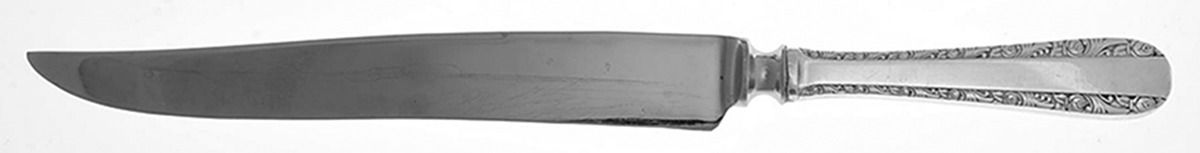 Rose Bower (Sterling, No Monograms) Small Steak Carving Knife with Stainless Blade by Birks Silver-1