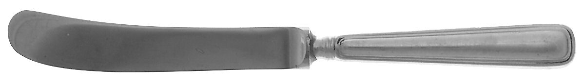 Saxon (Sterling, 1914, No Monograms) Butter Spreader Hollow Hdl-Paddle/Stainless Blade by Birks Silver-1