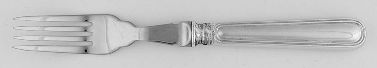 Saxon (Sterling, 1914, No Monograms) Individual Hollow Fish Fork, Stainless Tines by Birks Silver-1