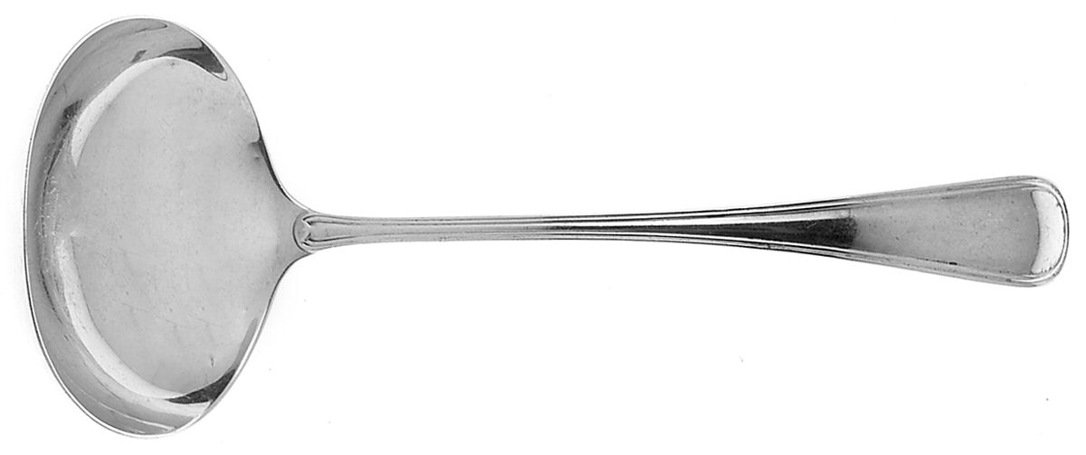 Saxon (Sterling, 1914, No Monograms) Solid Gravy Ladle by Birks Silver-1