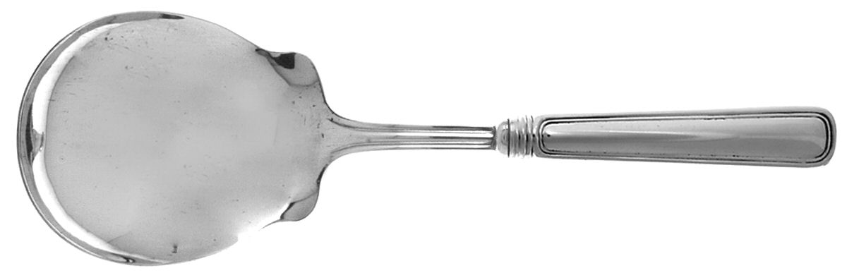 Saxon (Sterling, 1914, No Monograms) Casserole Spoon with Smooth Silverplate Bowl by Birks Silver-1