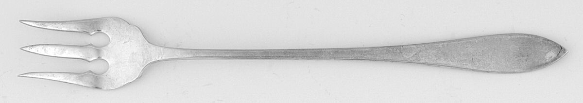 Tudor Plain (Sterling) Cocktail/Seafood Fork by Birks Silver-1