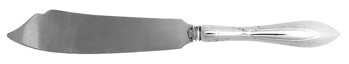 Tudor Plain (Sterling) Large Ice Cream Slicer with Stainless Blade by Birks Silver-1