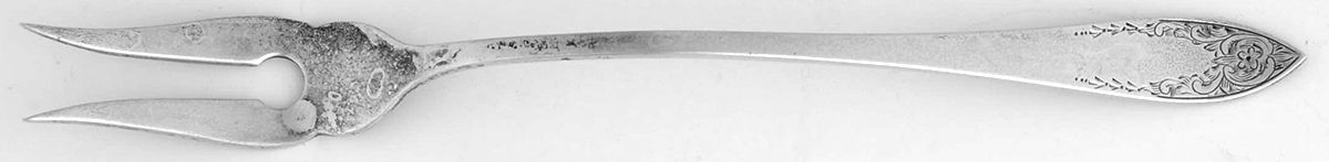 Tudor Royal (Sterling) Short Handle Pickle/Olive Fork by Birks Silver-1