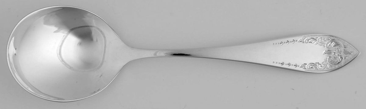 Tudor Royal (Sterling) Round Bowl Soup Spoon (Cream Soup) by Birks Silver-1
