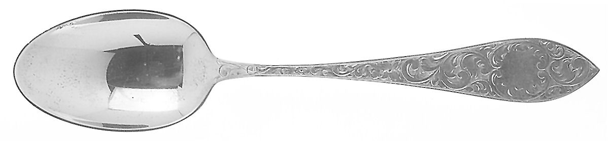 Tudor Scroll (Sterling, 1914, No Monograms) Teaspoon by Birks Silver-1