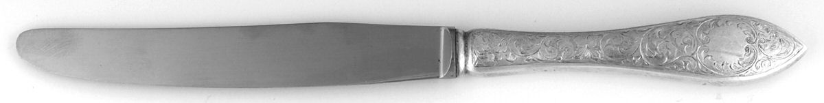 Tudor Scroll (Sterling, 1914, No Monograms) Modern Hollow Knife by Birks Silver-1