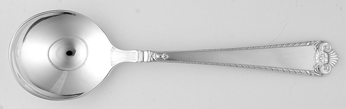 Windsor (Silverplate) Round Bowl Soup Spoon (Gumbo) by Birks Silver-1