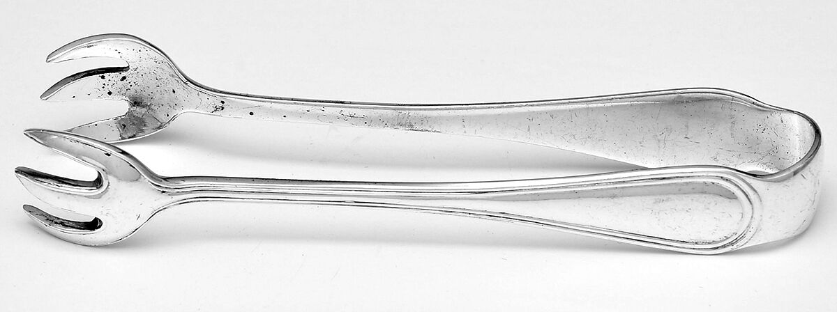 York (Silverplate, No Monograms) Sugar Tongs by Birks Silver-1