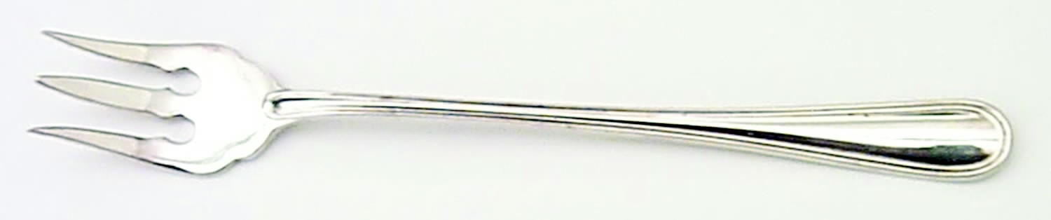 York (Silverplate, No Monograms) Cocktail/Seafood Fork by Birks Silver-1