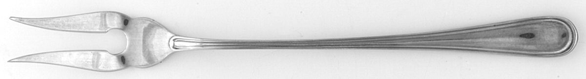 York (Silverplate, No Monograms) Short Handle Pickle/Olive Fork by Birks Silver-1