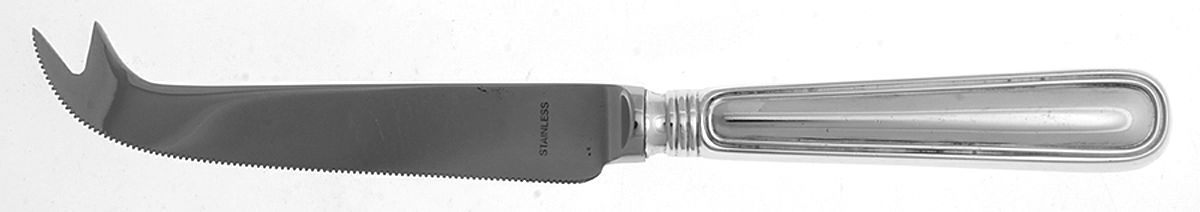 York (Silverplate, No Monograms) Cheese/Bar Knife Hollow Handle 2 Prong by Birks Silver-1