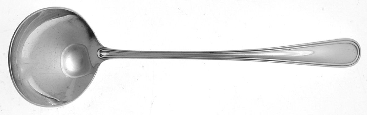 York (Silverplate, No Monograms) Solid Piece Cream Ladle by Birks Silver-1