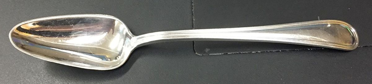 York (Silverplate, No Monograms) Fruit/Orange Spoon by Birks Silver-1