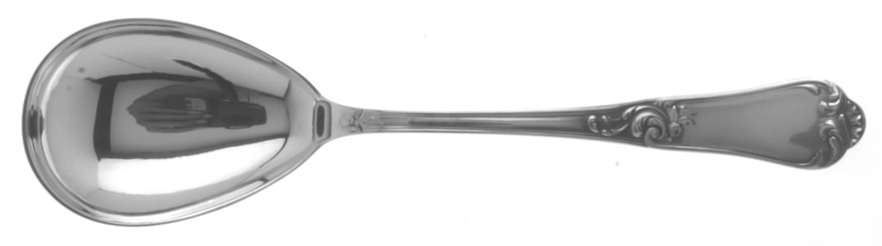BMN2 (STERLING) Small Solid Serving Spoon by Bruckmann & Sohne-1