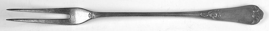 BMN2 (STERLING) Small 2-Tine Cold Meat Serving Fork by Bruckmann & Sohne-1