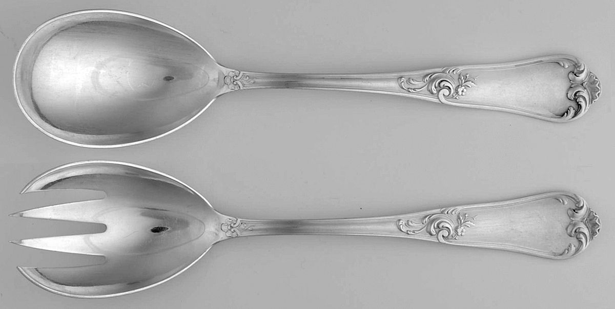 BMN2 (STERLING) (2 Pc) Solid Salad Set by Bruckmann & Sohne-1