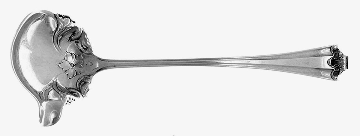 NO 1 (Sterling, 1914) Cream Dipper with One Spout by Baker Manchester-1