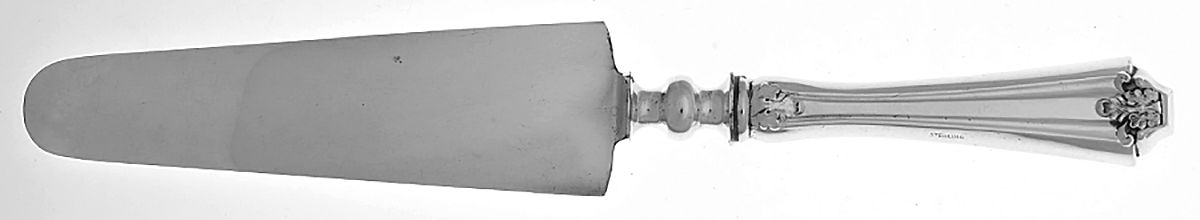 NO 1 (Sterling, 1914) Pie Server with Silverplate Blade by Baker Manchester-1
