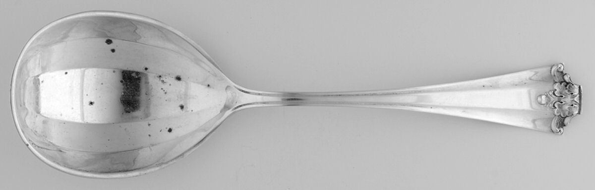 NO 1 (Sterling, 1914) Large Solid Berry/Casserole Spoon by Baker Manchester-1