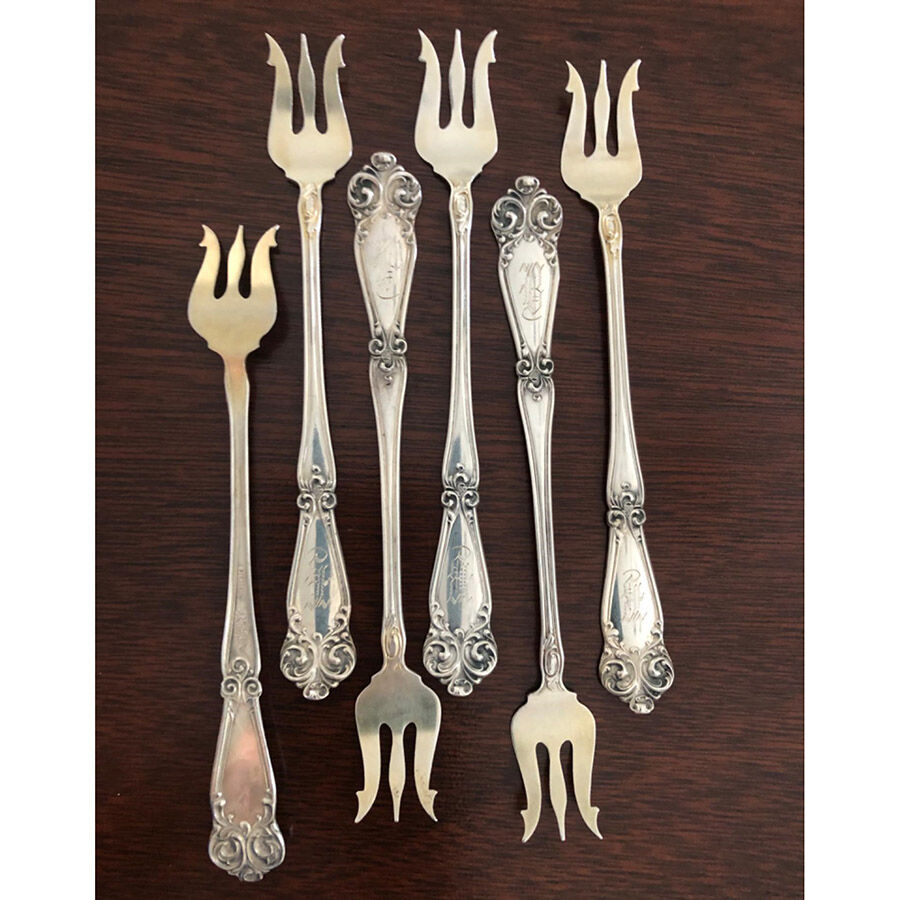BMS1 (STERLING) Oyster Fork by Baker Manchester-1