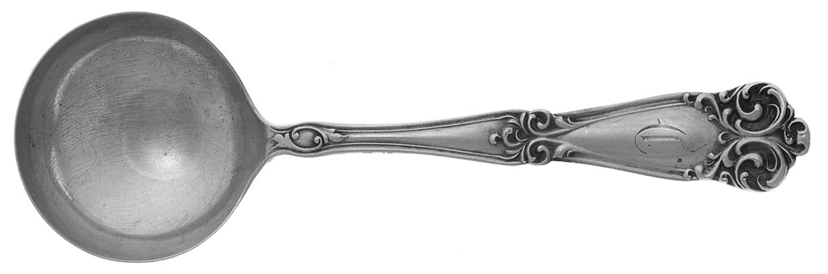BMS1 (STERLING) Round Bowl Soup Spoon (Bouillon) by Baker Manchester-1