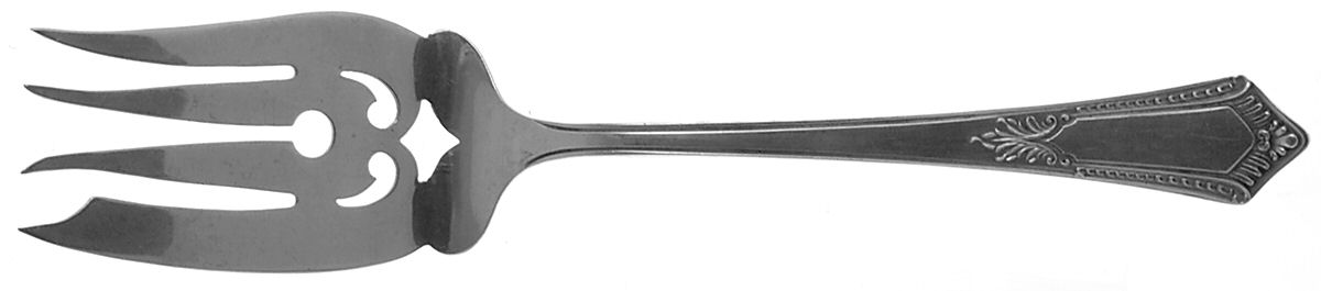 BMS7 (STERLING) Small Solid Cold Meat Serving Fork by Baker Manchester-1