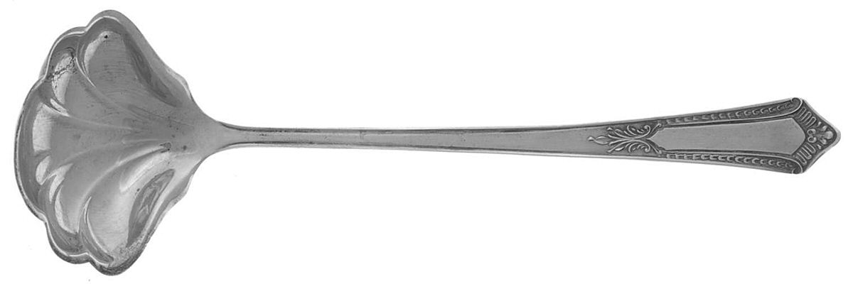 BMS7 (STERLING) Solid Piece Cream Ladle by Baker Manchester-1