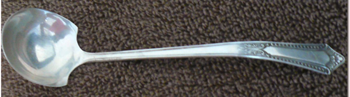 BMS7 (STERLING) Solid Gravy Ladle by Baker Manchester-1