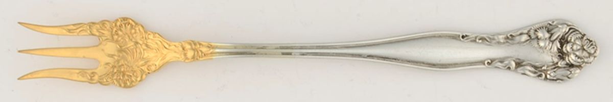 Poppy (Sterling) Cocktail/Seafood Fork by Baker Manchester-1