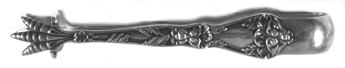 Poppy (Sterling) Sugar Tongs by Baker Manchester-1