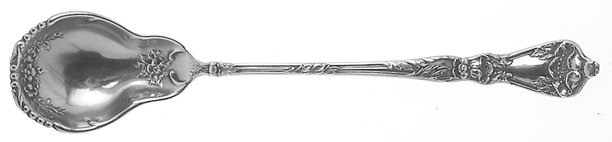 Poppy (Sterling) Large Horseradish Serving Spoon by Baker Manchester-1