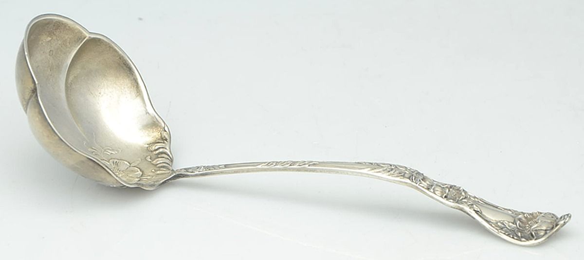 Poppy (Sterling) Bouillon Ladle by Baker Manchester-1
