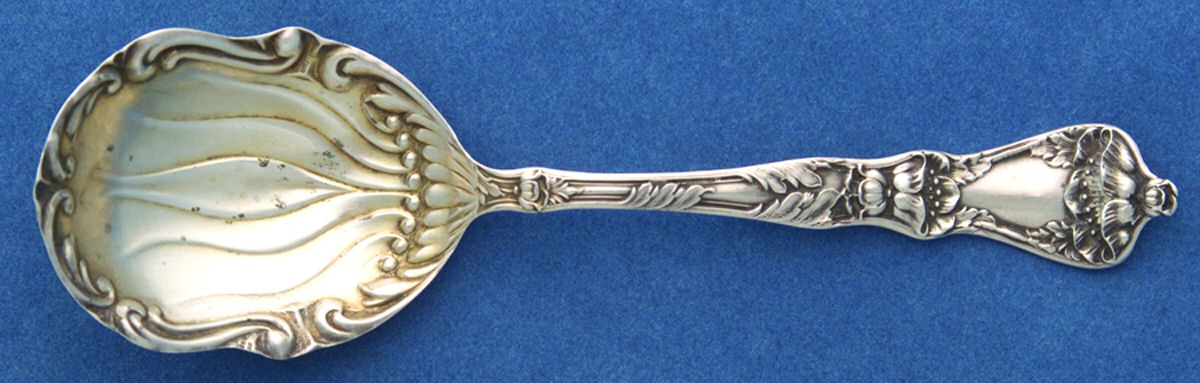 Poppy (Sterling) Sugar Spoon by Baker Manchester-1