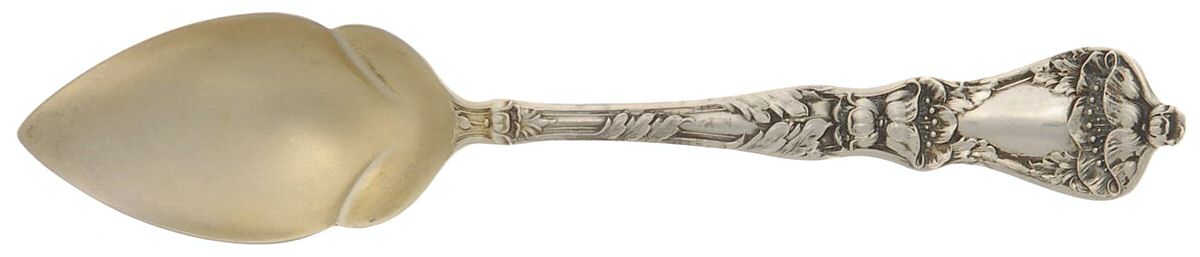Poppy (Sterling) Fruit/Orange Spoon by Baker Manchester-1