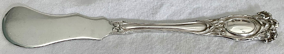 BMS9 (STERLING) Flat Handle Butter Spreader by Baker Manchester-1